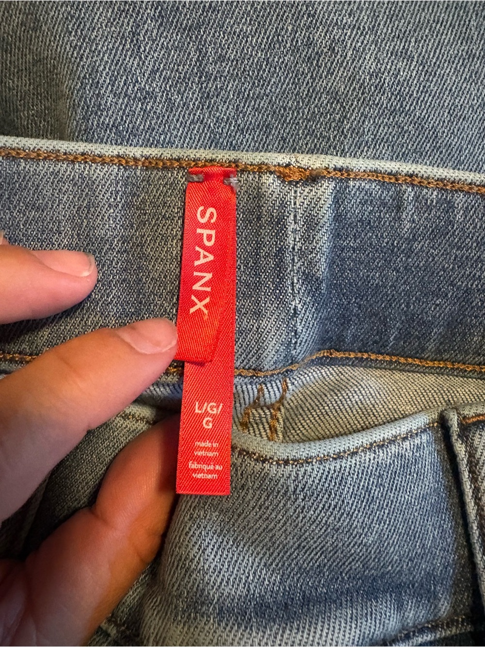 SPANX Kick Flare Jeans Light Wash Denim Women’s Large Pull-On Stretch (1410) - Picture 2 of 8